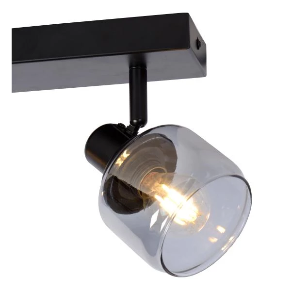 Lucide BJORN - Ceiling spotlight - 2xE14 - Black - detail 1